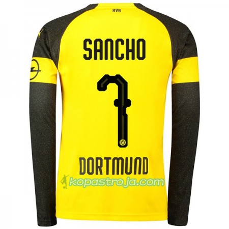 Billiga Fotbollströjor Borussia Dortmund Sancho 7 Hemma tröja 2018/19 Långärmad